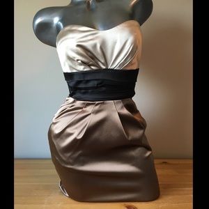 BEBE SATIN DRESS